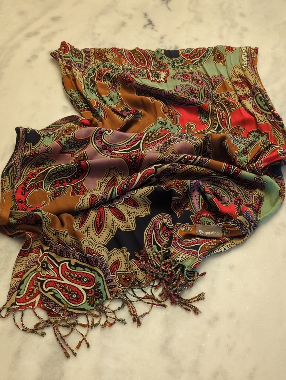 Spartina 449 Paisley Scarf Approximately 80 X 25
